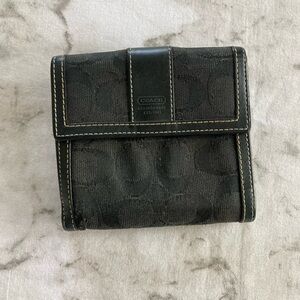Coach Black Signature Wallet